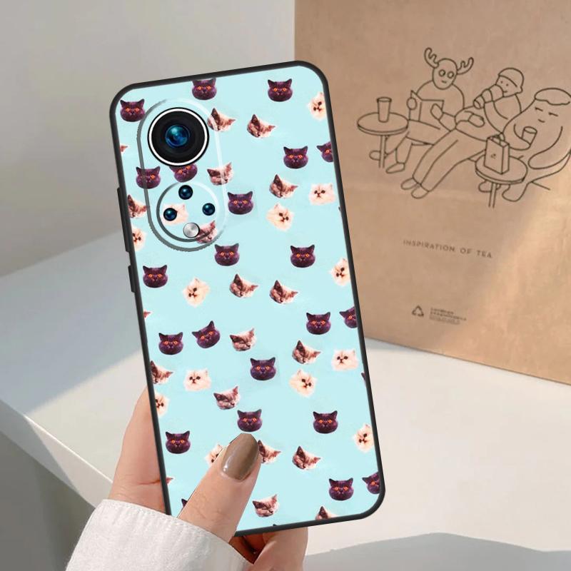 

Cute Cartoon Cats Collage For Honor Magic 8 Pro 7 6 5 Lite Case For Honor Win RT 200 400 50 70 90 X8b X9a X9b X9c X9d Honor Magic6 Pro