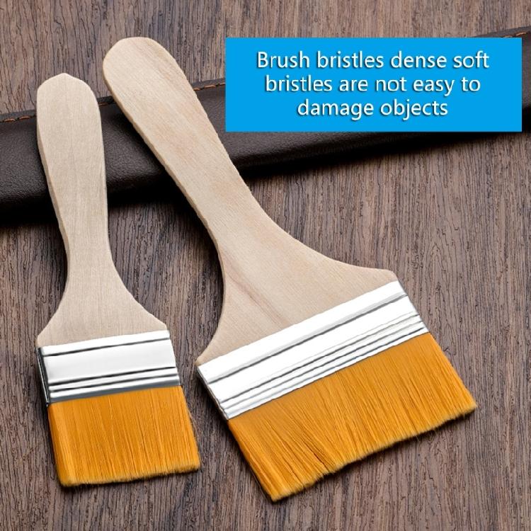 10Pieces Small Paint Brushes with Soft Bristles and Wood Handle Include Gloves for Wall Cabinets Fence and Touch Up