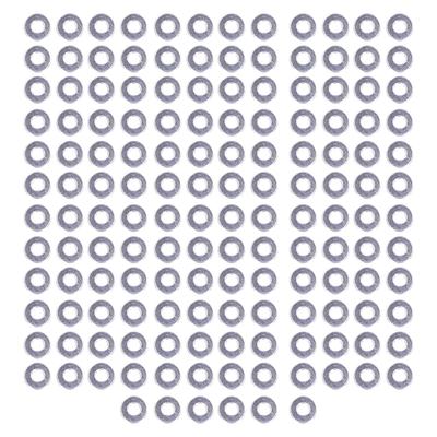 150Pcs Flat Washers Assortment Kit A2‑70 Stainless Steel Bolts Washer Replacement DIN125M3