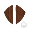Panel Trim For Benz C-Class Middle Console Dashboard Brown Wood Grain Both Side