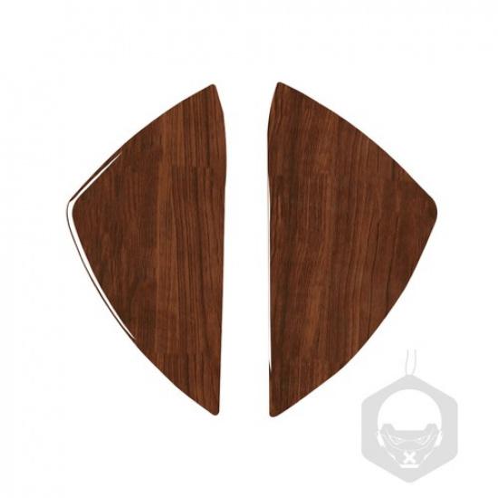 Panel Trim For Benz C-Class Middle Console Dashboard Brown Wood Grain Both Side