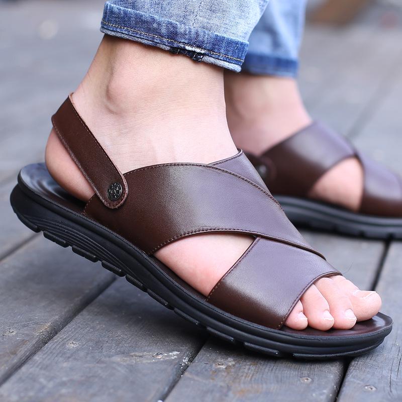 Summer Men's Sandals Men's Wear-resistant Beach Shoes Men's Thick-soled Non-slip Shoes Men's Sandals