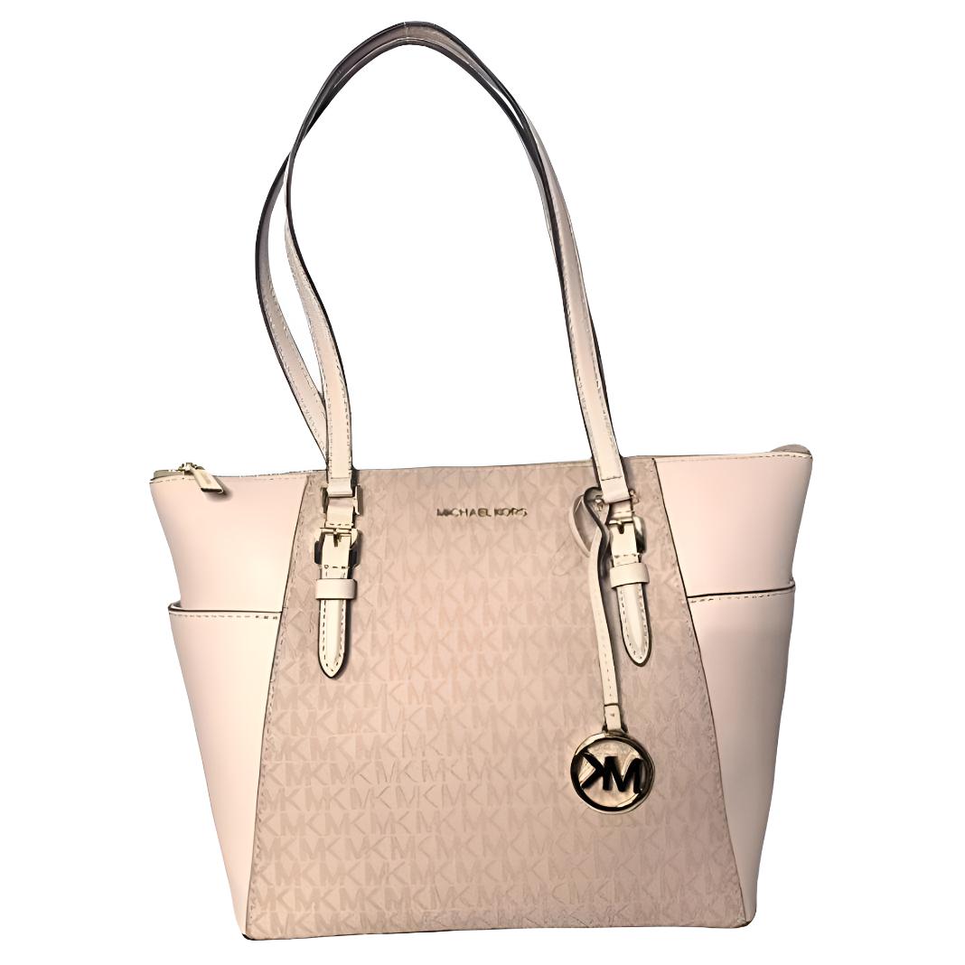 

Michael Kors Charlotte Vintage Solid Color Logo Pendant Tote Bag Women tote Ballet-Pink 35T0GCFT3B-BALLET Basic Set (Bag+Dust Bag)