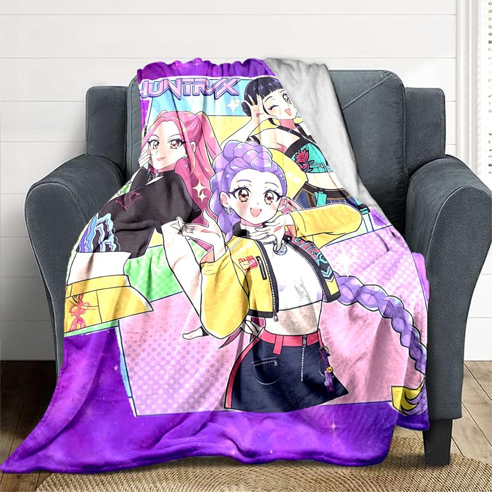 1pc HUNTRX Soft Comfortable Blanket Digital Print, All Season Multipurpose Knit Fabric Bedding, Office, Sofa Home Decor Blanket