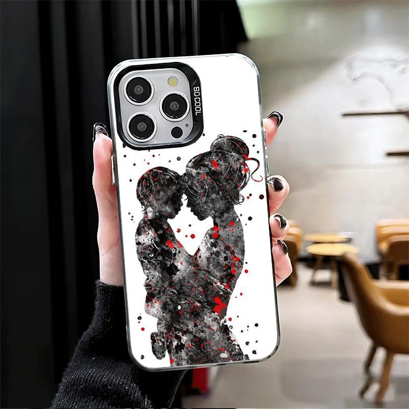 Mom Baby Girls Theme Soft Phone Case for iPhone 15 16 17 Pro Max 17Air 16E 14 Plus 13 12 Mini Shockproof Cover Back Shell