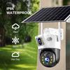 LS VISION 4G SIM Card Solar Camera WiFi 360 IP Camera 8MP 4K CCTV Battery Cameras Outdoor Dual Lens Smart Home Security Surveillance Solar
