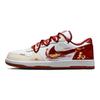 Nike Big Auspicious Cloud Red Steed Leather Low top Skateboard Shoes Men's Beige Red 355152-150(Team861-)