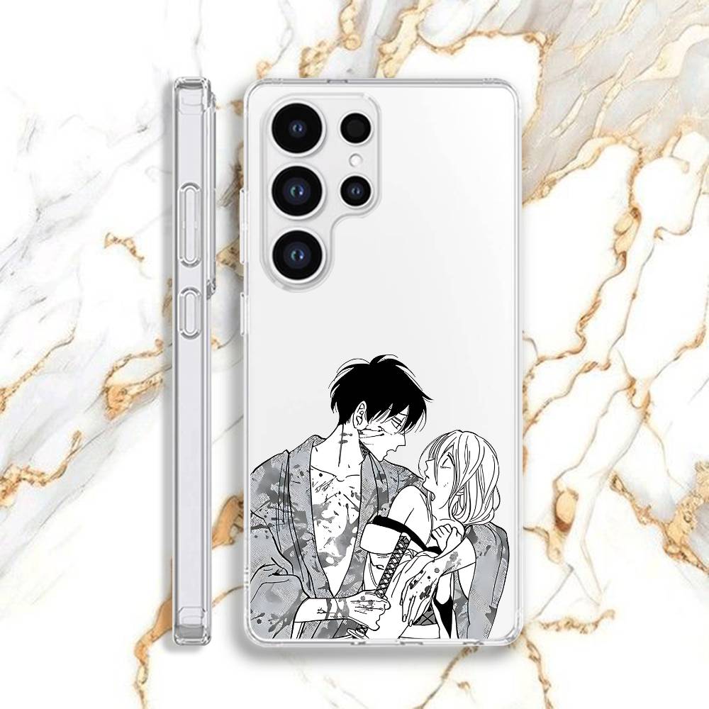 Kingyoya-san no Karisome Fuufu Phone Case For Samsung S21,S24,S30,S10,S22,S25,S23,S10,PIus,Ultra,5G,FE,lite Clear Soft Shell