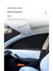 Hezhong Nezha V Car Sunshade: Ice Crystal Opaque Window Curtain for Sun Protection, Heat Insulation, and Privacy.
