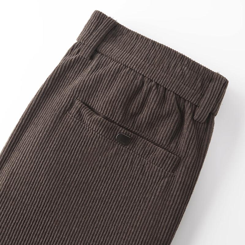 Shanshan Men's Corduroy Warm Straight-Leg Casual Pants