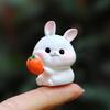 Winzige Harztiere Figur Mini Tiger Katze Hase Kuh Miniaturstatue für Puppenhaus Feengarten Terrarien Pflanzentopf Dekorationen Kuchenaufsatz Dekoration