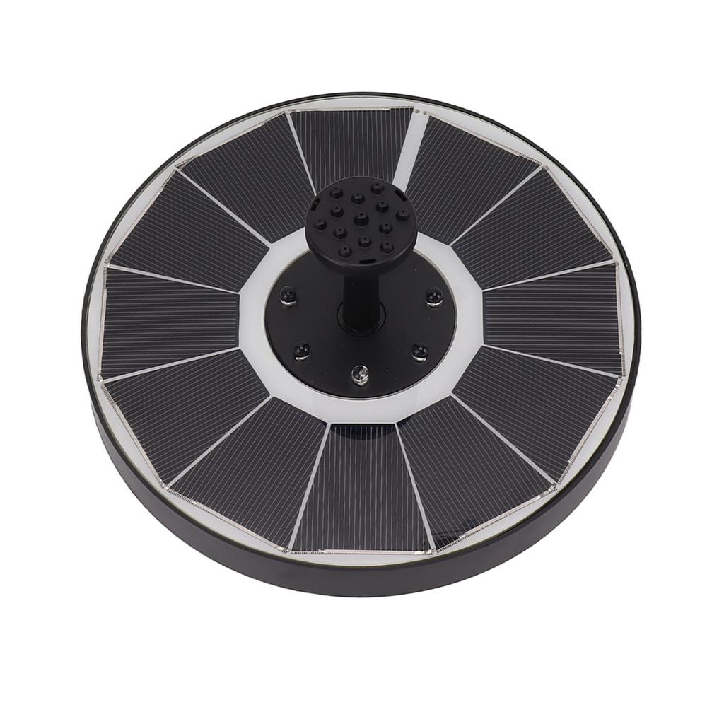 Solar Fountain Light with 8 Nozzles 3.5W 900mAh Colorful Powerful Solar Bird Bath Fountains for