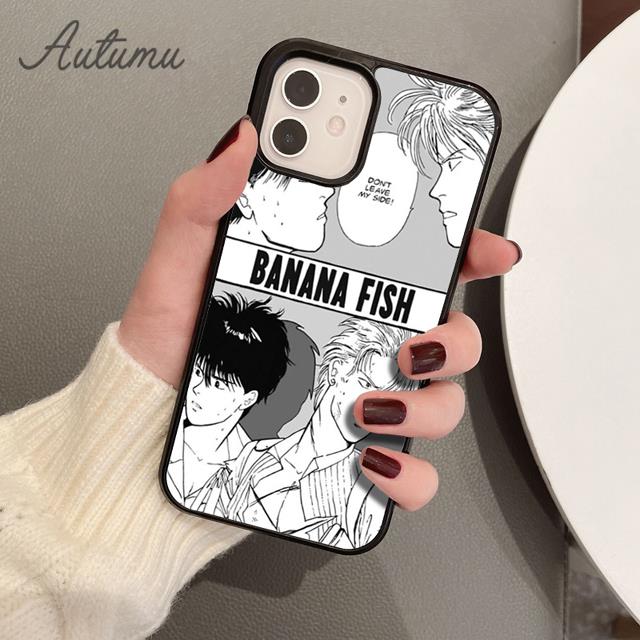 Banana Fish Phone Case for iPhone 11 12 13 14 Pro Max Mini X XR XS SE 2020 5 6S 7 8 Plus Samsung Galaxy S21 S22 Cover Shell