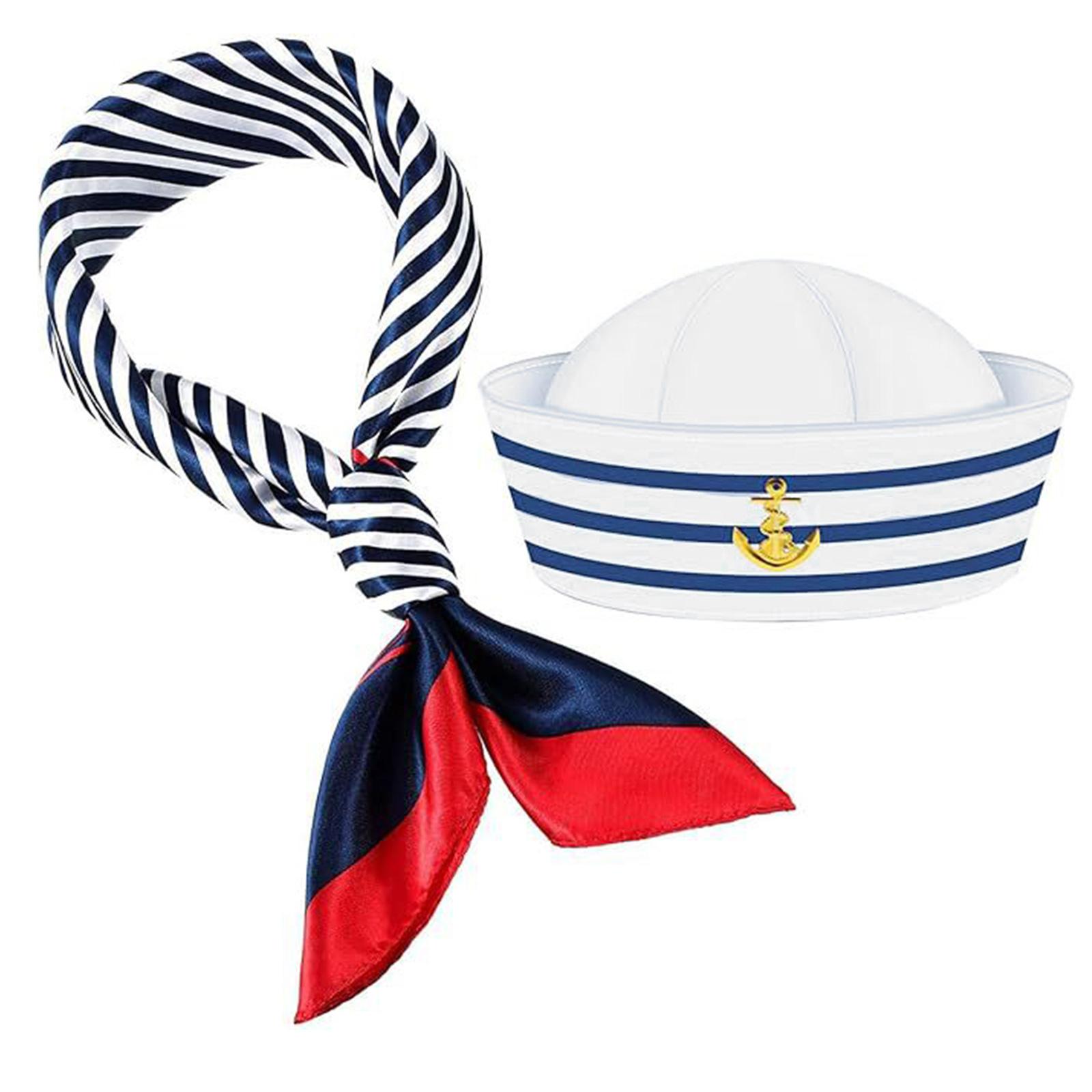

Матросский шелковый шарф, капитанская фуражка, набор солнцезащитных очков для девичника, свадебного торжества, морская кепка, костюм для парусной вечеринки A