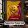 Arazzo da Parete Stampa Galatasaray FC Testo Nome Personalizzato Appeso a Parete Decorazione per la Casa