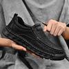 Fashion Leather Shoes Man Casual Loafers Luxury Design Slip on Male Dress Shoes Leisure Style Big Size Outdoor Wear-resistant Sole