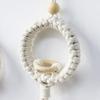 1/2pcs Bohemian Hand-Woven Cotton Rope Hanging Basket Macrame Wall Decor for Bedroom Living Room Dried Flower Wall Decor