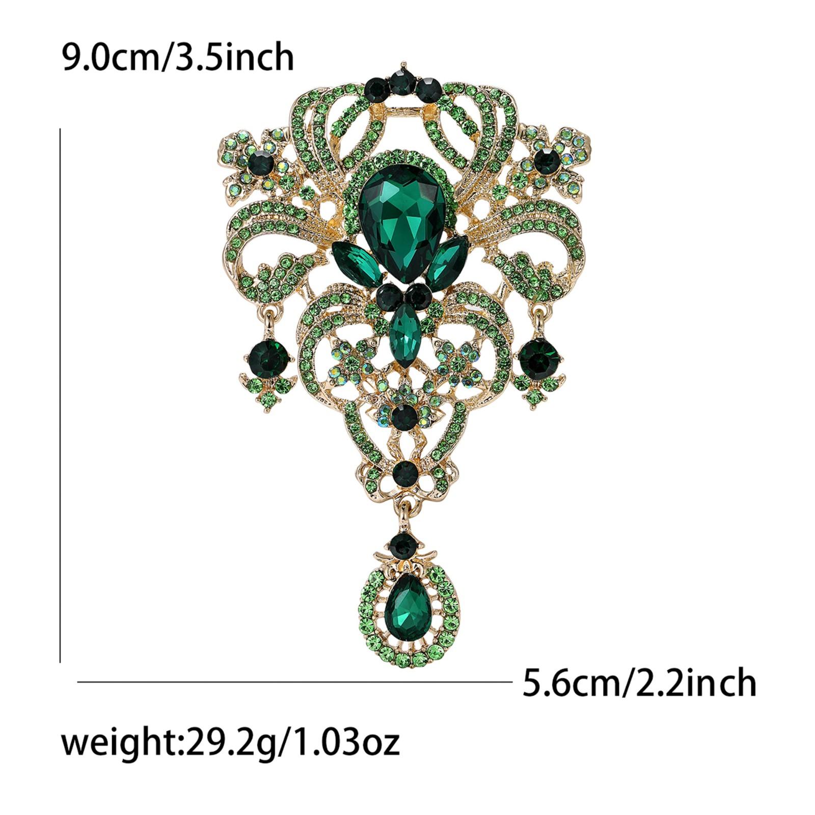 

Фиолетовая брошь «Полная бриллиантовая луна» One Size зелёный