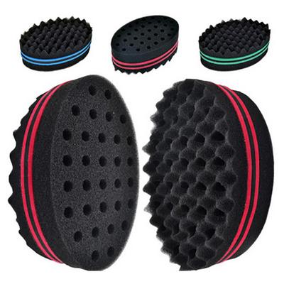 Doppelseitige Magie Haar Pinsel Schwamm Welle Dreads Locken Spule Afro Barber Tool