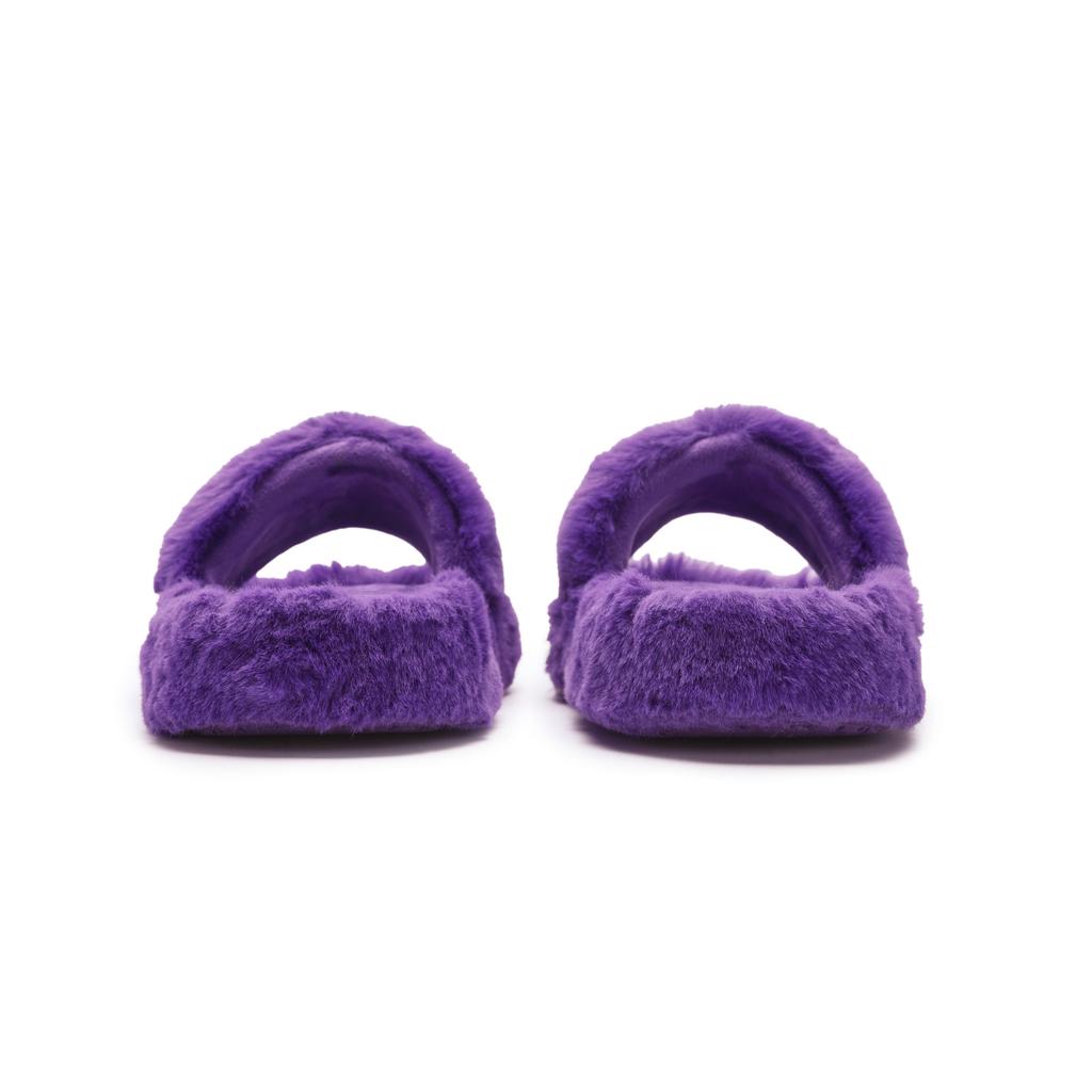 Fila Shell Shoes Plush Slippers Retro Series Comfortable Slide Sandals Women Slippers Purple F12W442501FHT