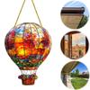 Hot Air Balloon Sun Catcher Hot Air Balloon Window Hanging Acrylic 2D Flat Hot Air Balloon Window Decoration Indoor Window Decor