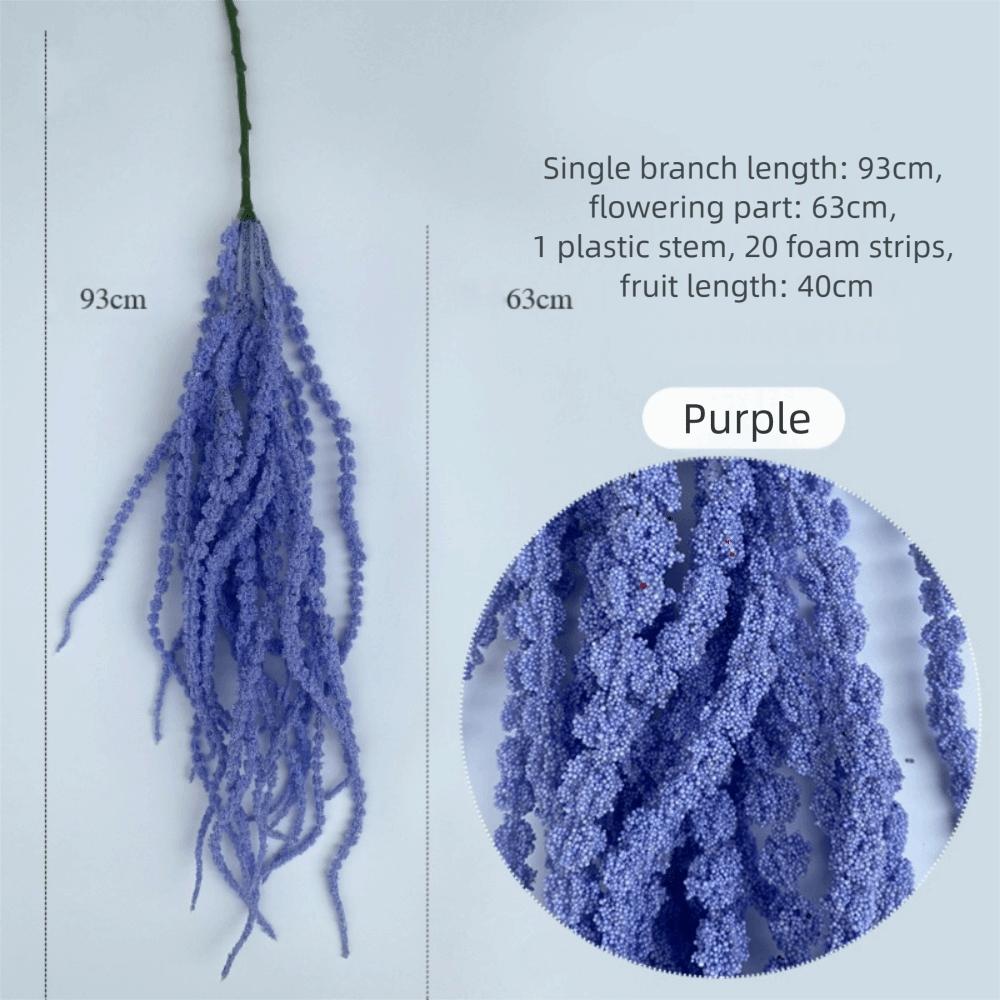 Flerfärgad Konstgjord Hängande Växt Prydnad Hängande Lång Tofs Blomma Gåva