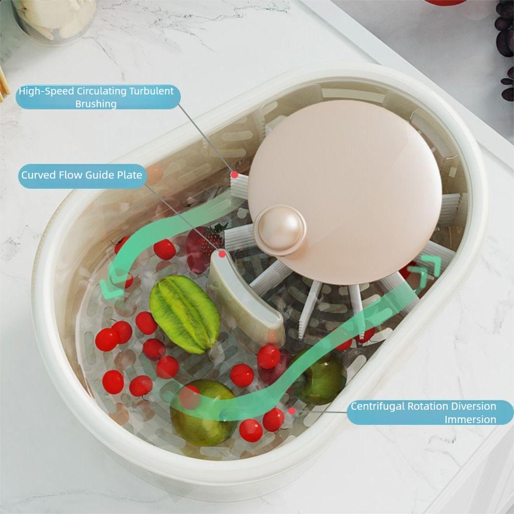 Double Layer Vegetable Fruits Cleaner Basket Manual Vegetable Drain Basket  Restaurant