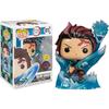 Figurine funko pop - funko - tanjiro kamado with dragon gitd - 10 cm - édition spéciale - multicolore