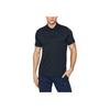 Emporio Armani EA7 Solid Color Button Straight Fit Short Sleeve Polo Shirt Men Polo Shirts Navy-Blue 8NPF09-PJNQZ-1578