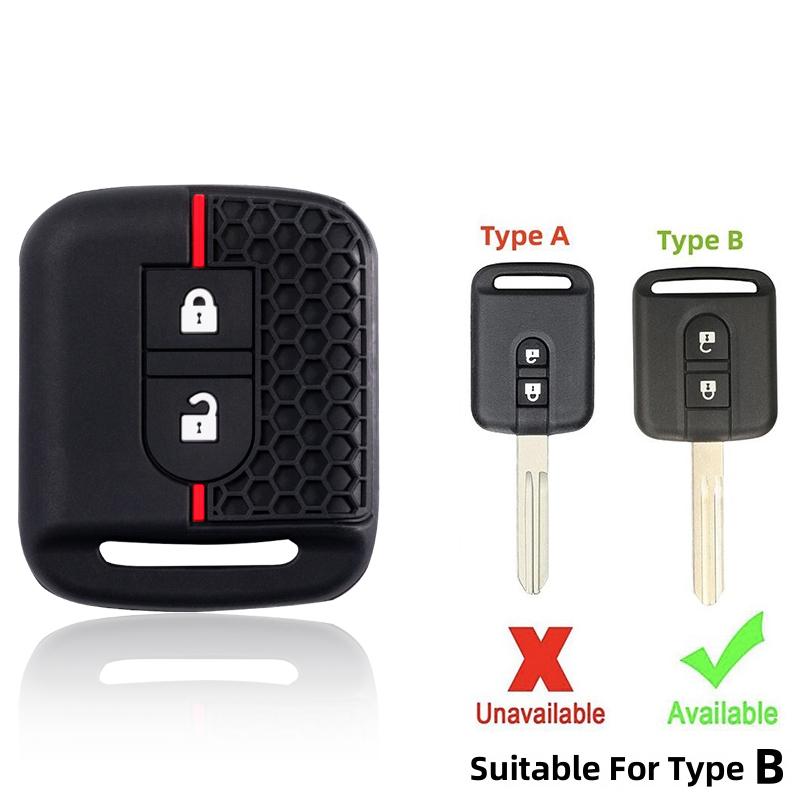 

Key Protector Cover For Nissan Micra K12 Note Navara Qashqai J10 Primera Almera Sunny X-Trail 2B Remote Car Key Silicone Case