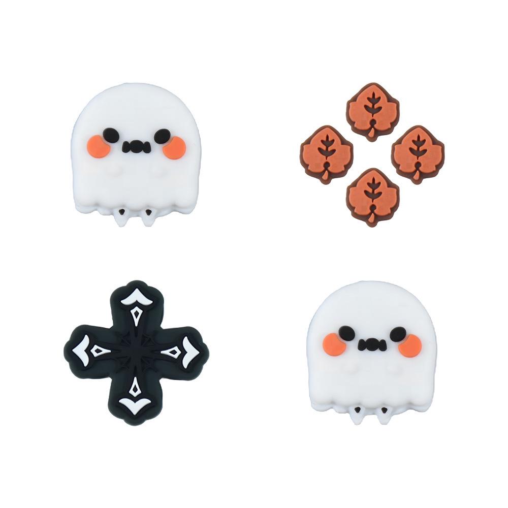 Compatible with Switch NS/Lite Ghost Rocker Cap, Button Cap, Silicone Joycon Game Controller.