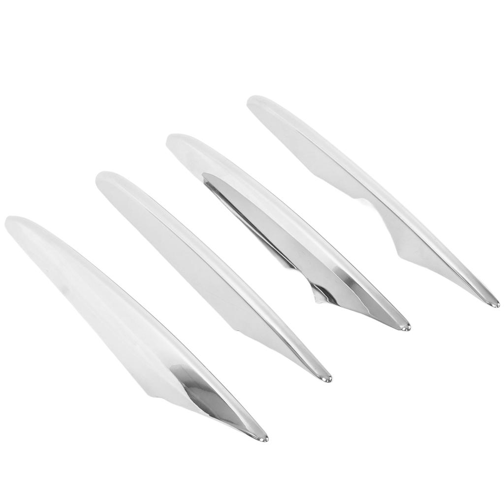 4Pcs Set Front Fog Lamp Grille Spoiler Chrome Trim Replacement for Mercedes‑Benz GLC‑Class X253 AMG Line 2016‑2019