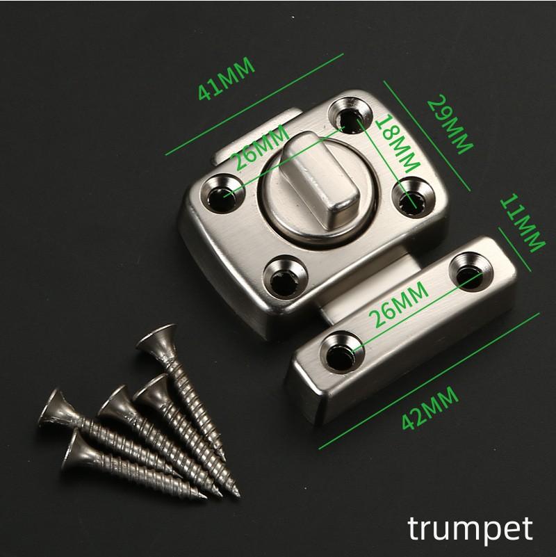 

1pc Home Security Latch Rotate Bolt Latch Gate Latches Door Slide Lock Twist Rotating Barrel Lock For Bathroom Toilet Door Lock