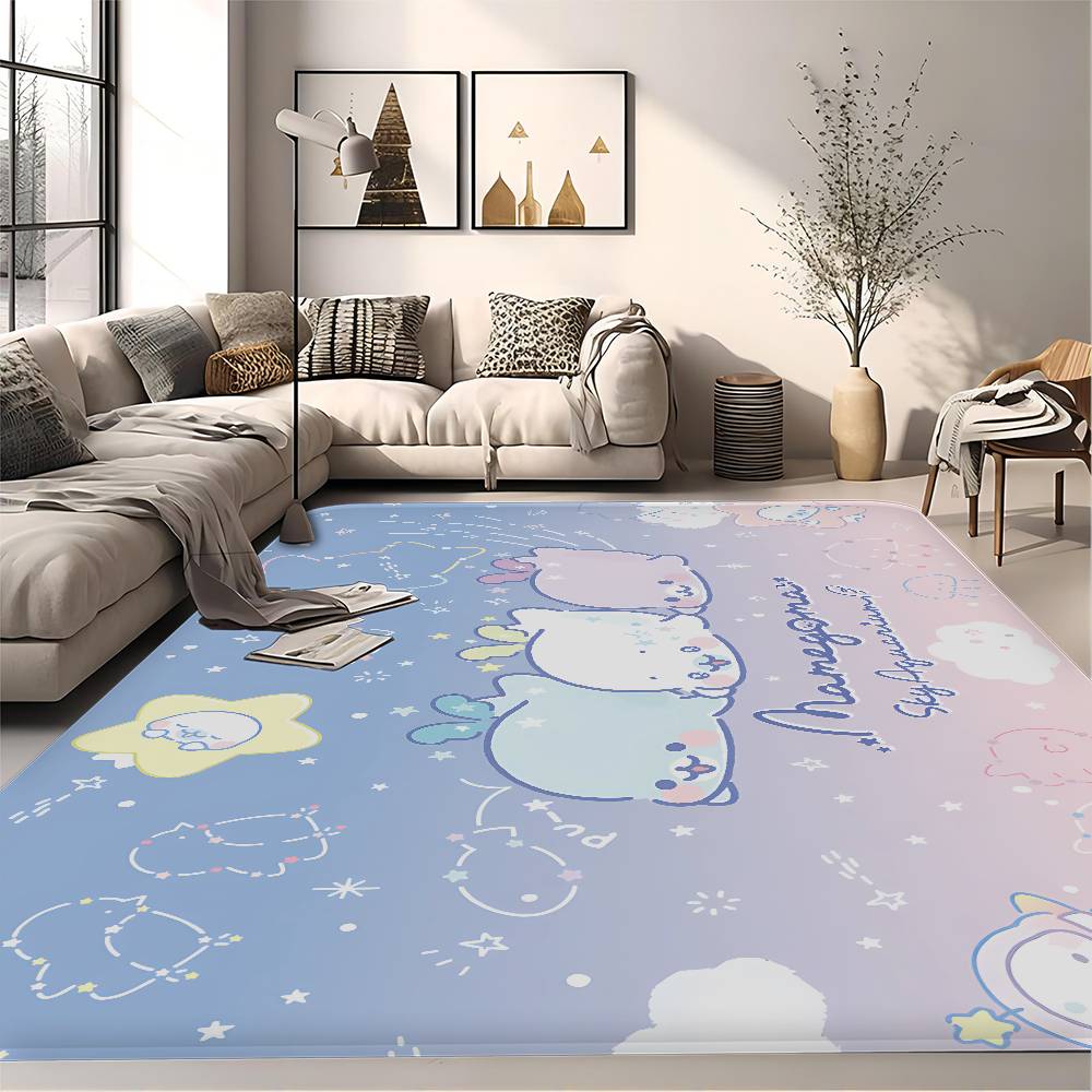 Cute Mamegoma Room Mats Anti-slip Absorb Water Long Strip Cushion Bedroon Mat Household Carpets