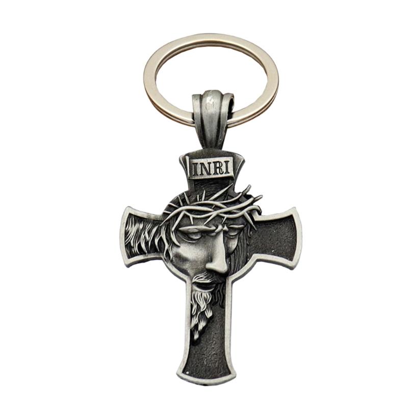 Christian Religious Keychain Jesus Crucifix Necklace Crucifix Pendant Keychain 1