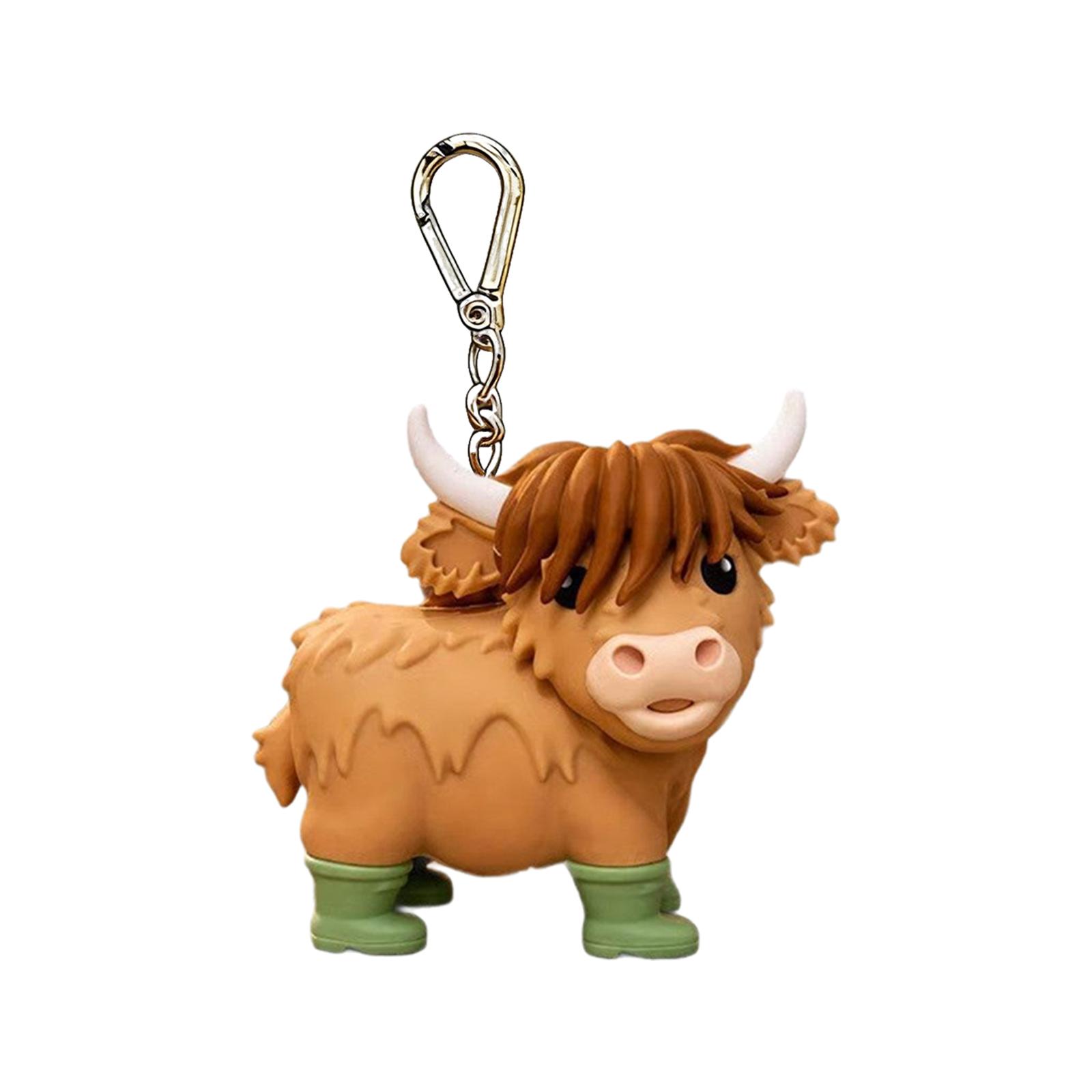 

Cow Keychain Bag Charm Desktop Decorative Ornament