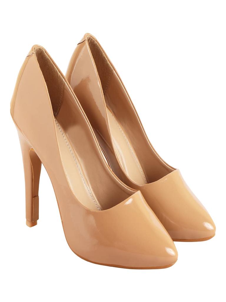 Shoetopia Women'S Slip-On Pumps Tan