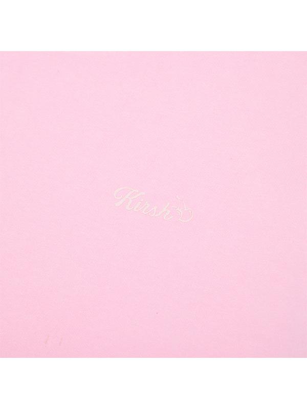 KIRSH Wording Loose Fit Pigment T-Shirt [Light Pink]