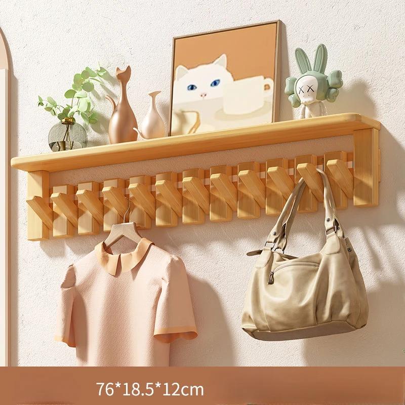 Modular wall Coat racks wooden multifunctional space saving Shelf Storage clothes hangers entrance hall Hanger Living room