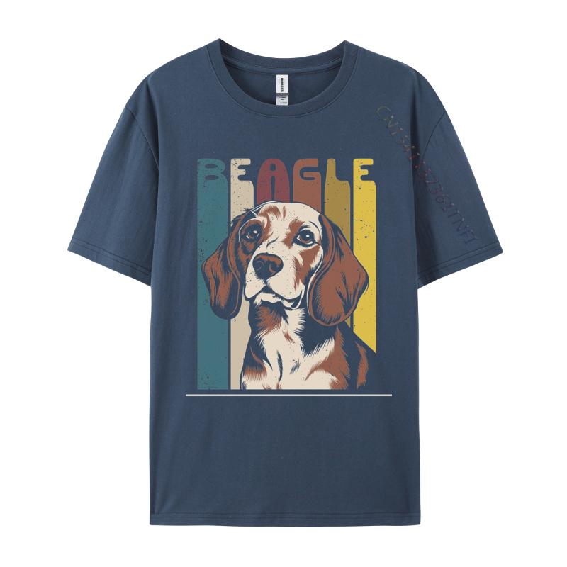 Retro Beagle Dog Tshirt Gift TShirt Cotton Tops T Shirt Fashionable Men Top TShirts Basic Camisetas