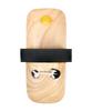 KYOETSU Geta Sandals with Single Black Paulownia and White Wood Men's Tooth, Strap, Base, (Size 27.0cm)