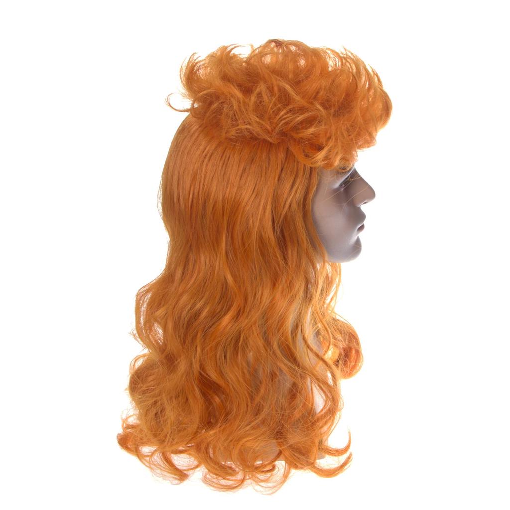 orange mullet wig
