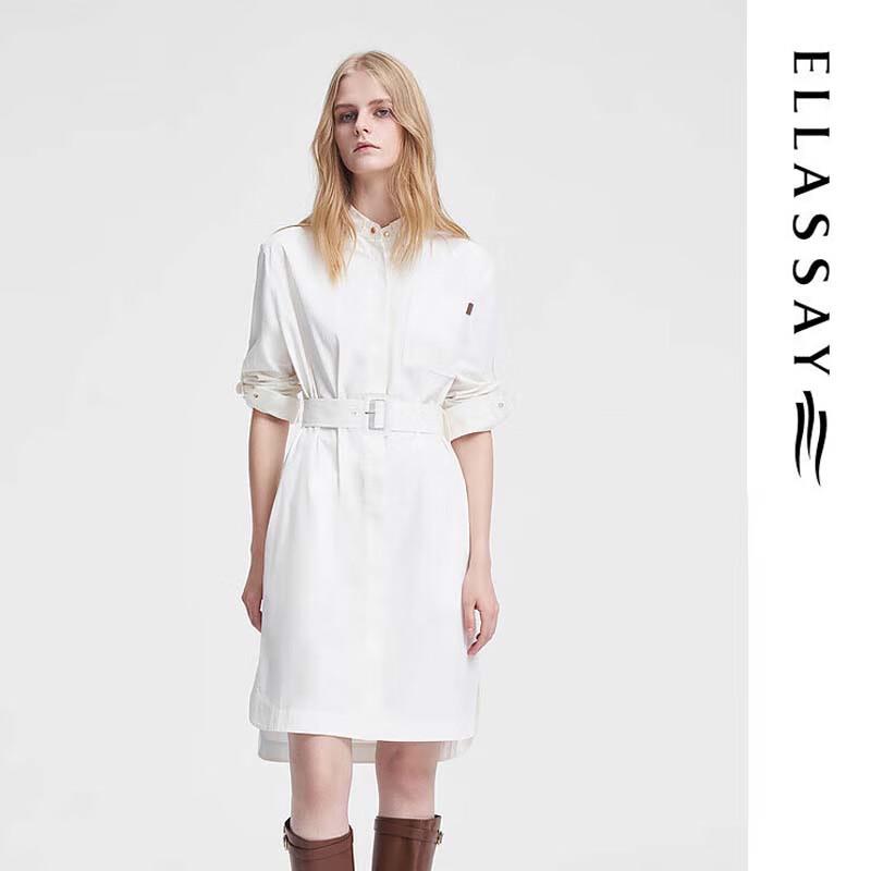 

ELLASSAY Waist-Cinched Shirt Dress L