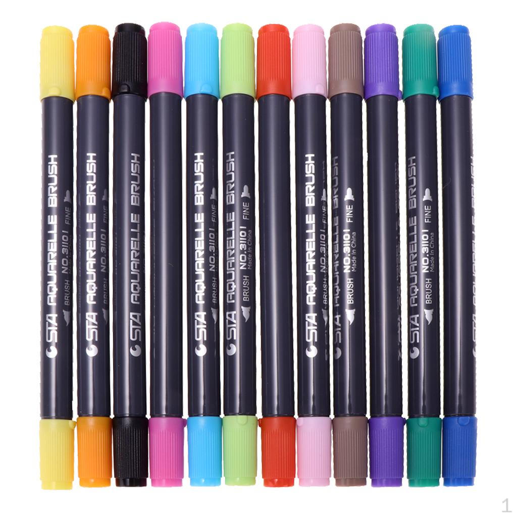 

12 Colors 0.8mm Sketching Writing Drawing Markers Coloring Books Manga Comic