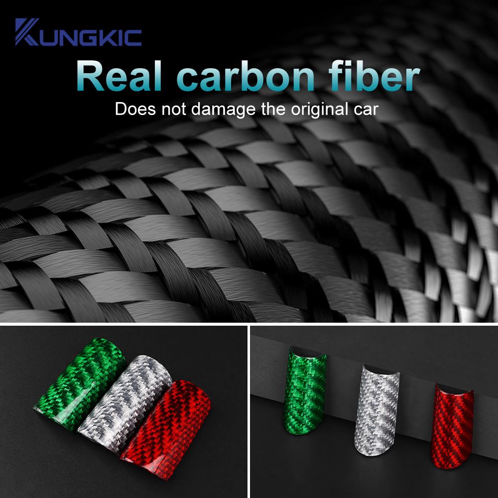 Real Hard Carbon Fiber For Abarth 595 695 2017 2018 2019 2020 2025 2025 2025 LHD RHD Car Grille Italian Flag Protect Accessories
