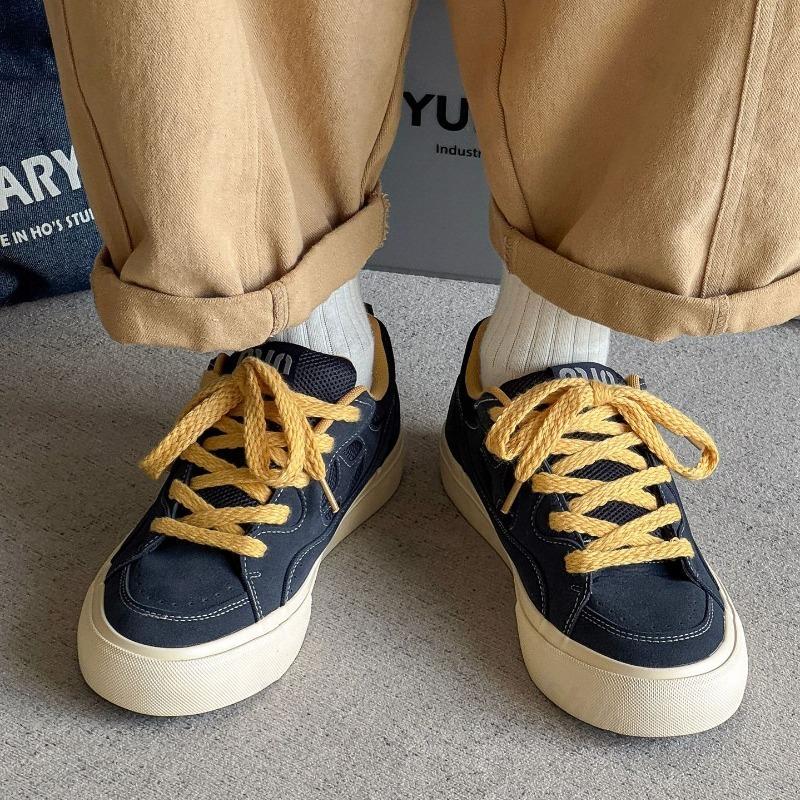 Fashion 2025 Autumn New Niche Design Low Top Casual Canvas Sports Shoes for Men's Fashion Trend Versatile Comfortable Platform sneakers