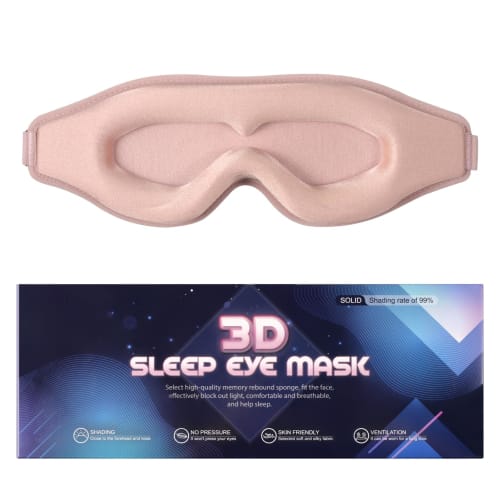 PURAIMA Weighted Eye Mask for Sleeping, 3D Deep Contour Eye Mask, 99% Light Blocking, Recommended for Men and Women, with Adjustable Straps to Provide