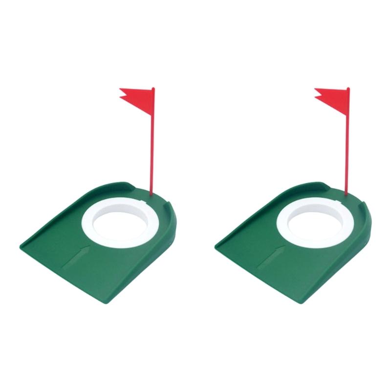 Light Weight Golf Practice Equipment Plastic Golf Putting Practice Cups Flags for Backyard and Camping Drills