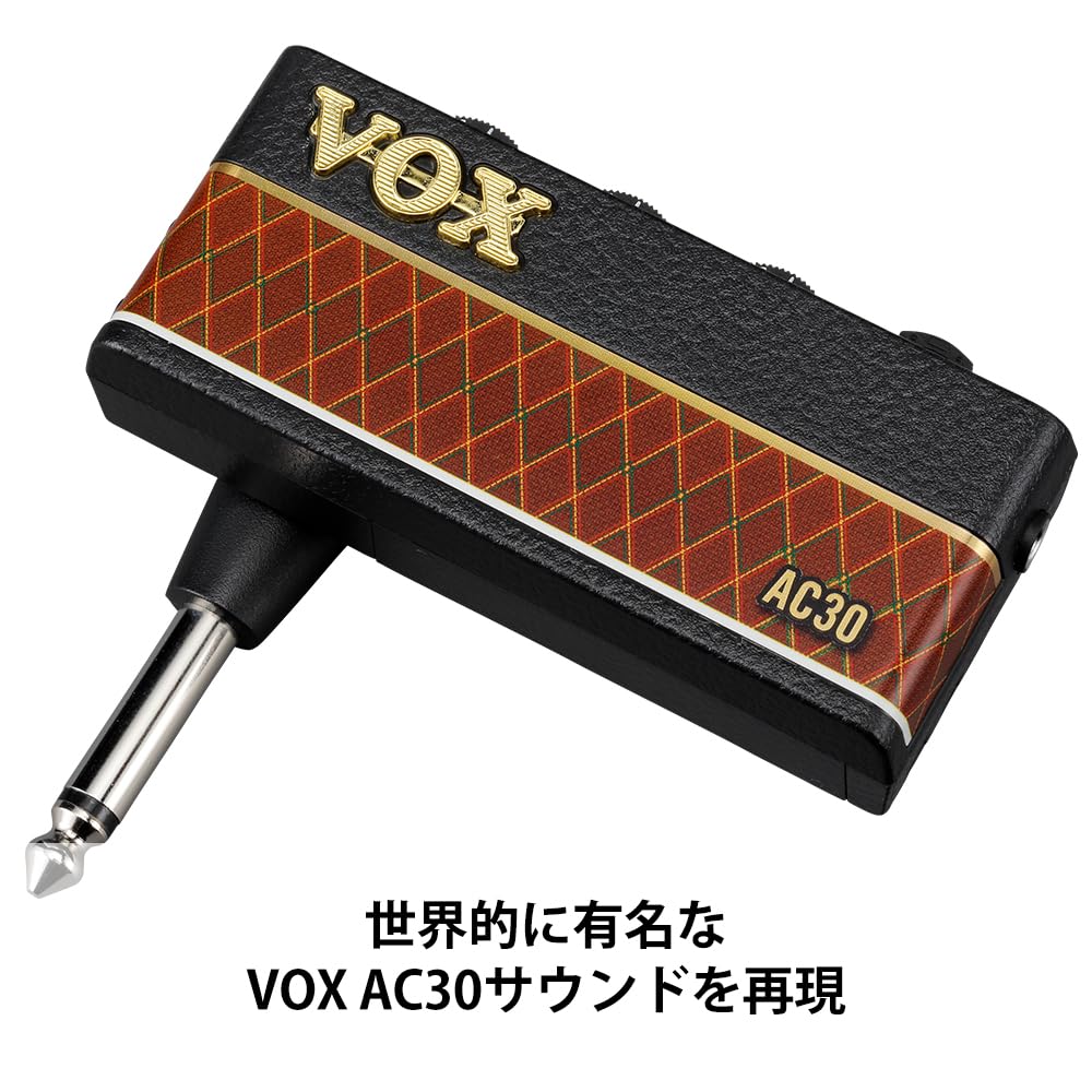 Vox AmPlug 3 AC30 Headphone Guitar Amplifier - No Cables Required. Plug Directly Into Your Guitar. Ideal for Home Practice. Powered by Built-in
