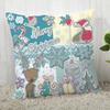 Custom Decorative Pillowcase Christmas Square Zippered Pillow Cover 35X35,40x40,45x45cm(One Side)